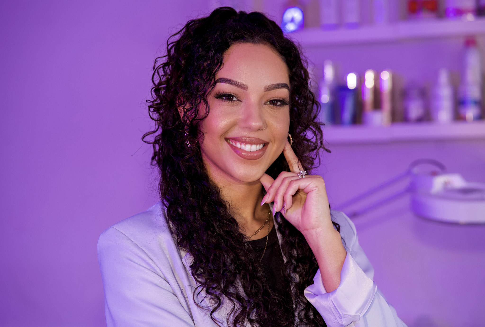 Ashley, esthetician at Amethyst Glow Studio